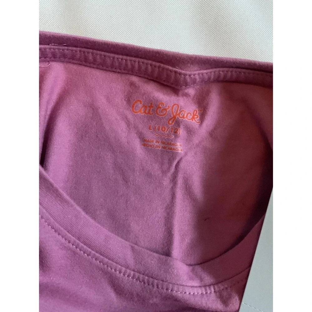 Cat & Jack Girl's Bloom From‎ The Inside Graphic T-Shirt Size Large (10-12)